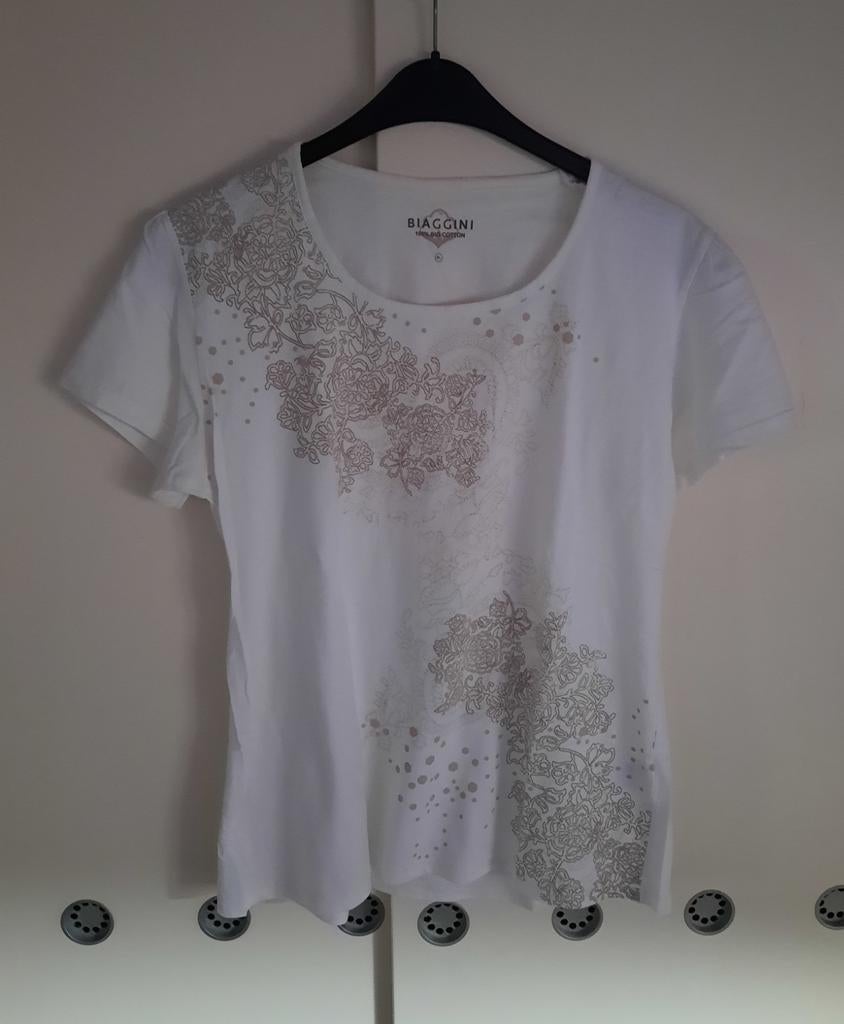 Biaggini tshirt "XL", Kleding | Dames, Biaggini, Wit, Maat 46/48 (XL) of groter, Ophalen of Verzenden