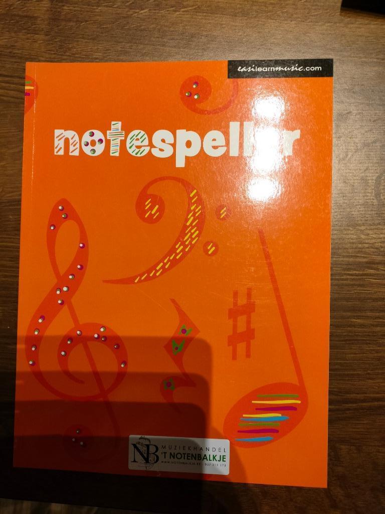 Notespeller notenleer theorie invulboek, Ophalen of Verzenden