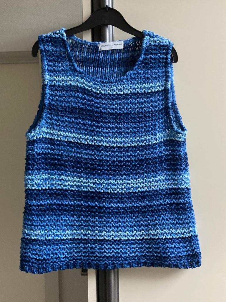 Heel mooi damestopje. Large. Perfecte staat, Kleding | Dames, Valentina Romani, Blauw, Maat 42/44 (L), Ophalen of Verzenden