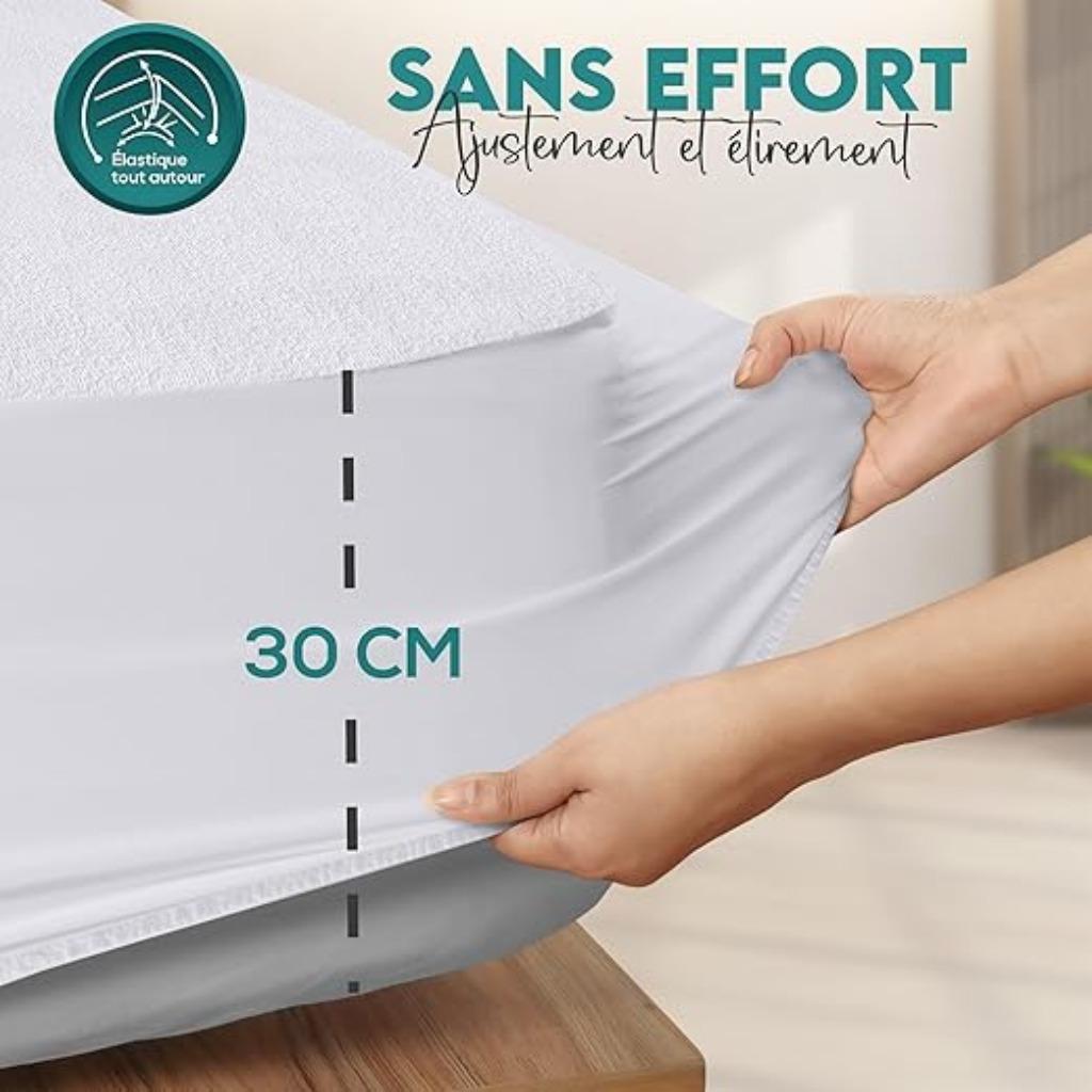 Literie Utopia | Protège-matelas | 160 x 200 x 30 | Nouveau, Neuf, Drap-housse ou Taie d'oreiller, -, -