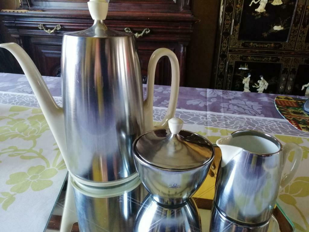 Furstenberg Inaltérable Demeyer koffiepot melkkan suikerpot, Antiquités & Art, Enlèvement
