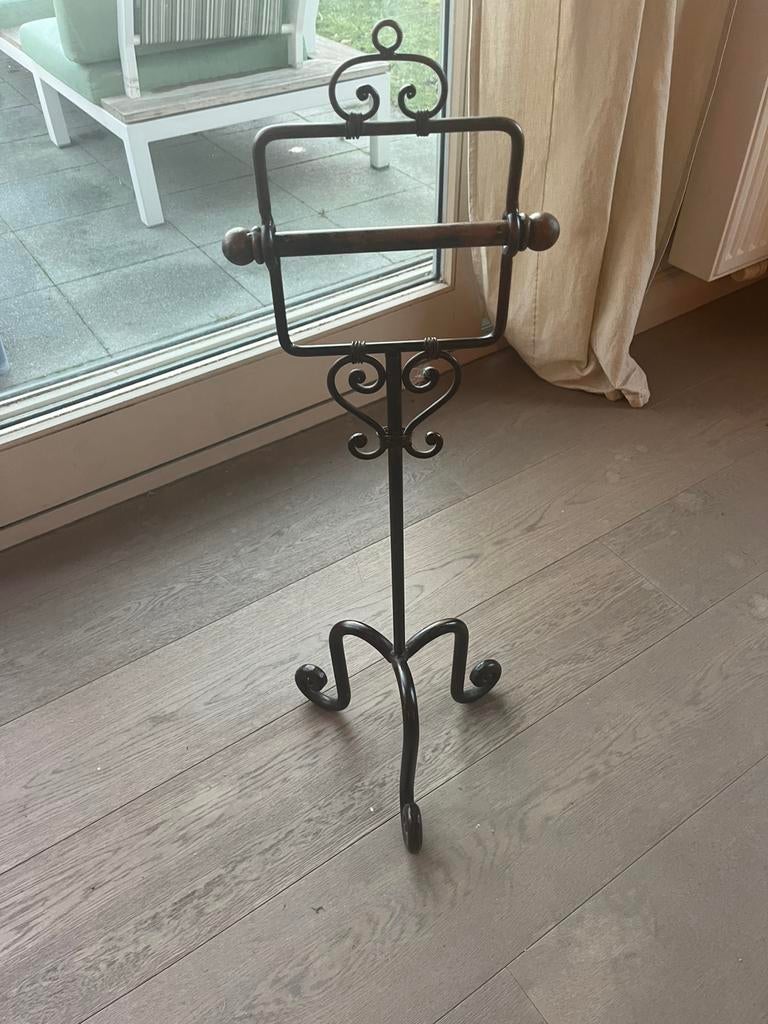 Brocante wc-rol houder toilet, Antiek en Kunst, Ophalen, Overige materialen