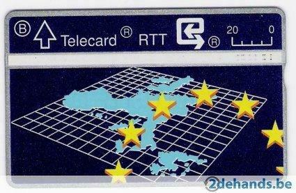 Gebruikte telekaart België S42 Europa 223G 30000 ex, Verzamelen