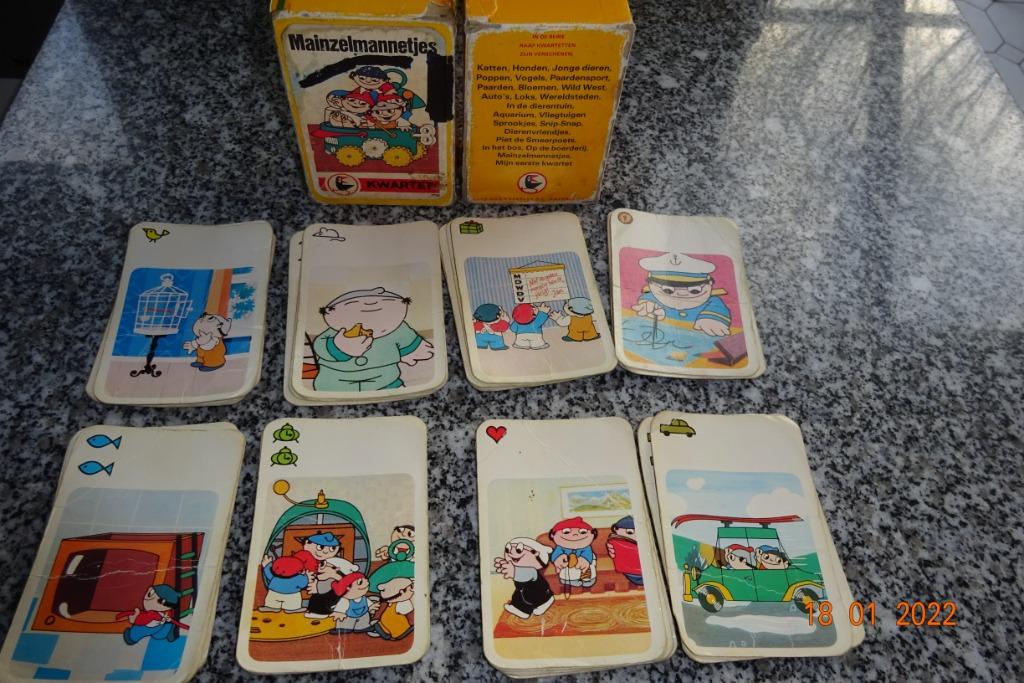 Kwartetspel Mainzelmannetjes Retro *VINTAGE 1978*, Ophalen of Verzenden, Gebruikt