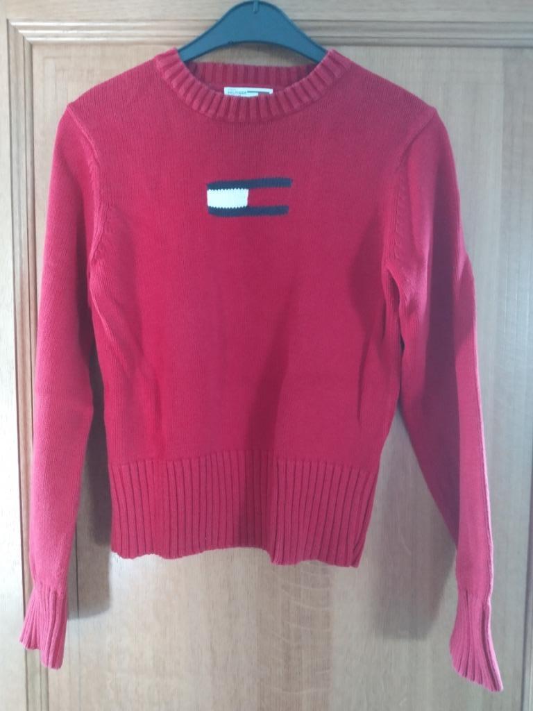 Rode pull Tommy Hilfiger, Enlèvement ou Envoi, Comme neuf, Taille 48/50 (M), Rouge