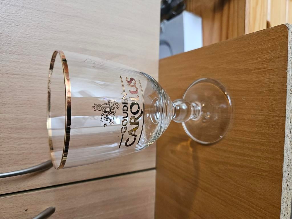 Gouden carolus bierglas, Verzamelen, Ophalen, Zo goed als nieuw, Bierglas