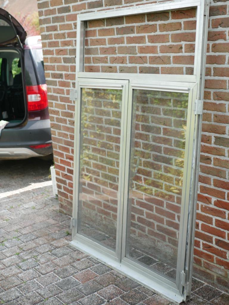 cadre de fenêtre en aluminium, Bricolage & Construction, Vitres, Châssis & Fenêtres, Utilisé, Fenêtre de façade ou Vitre, 160 cm ou plus