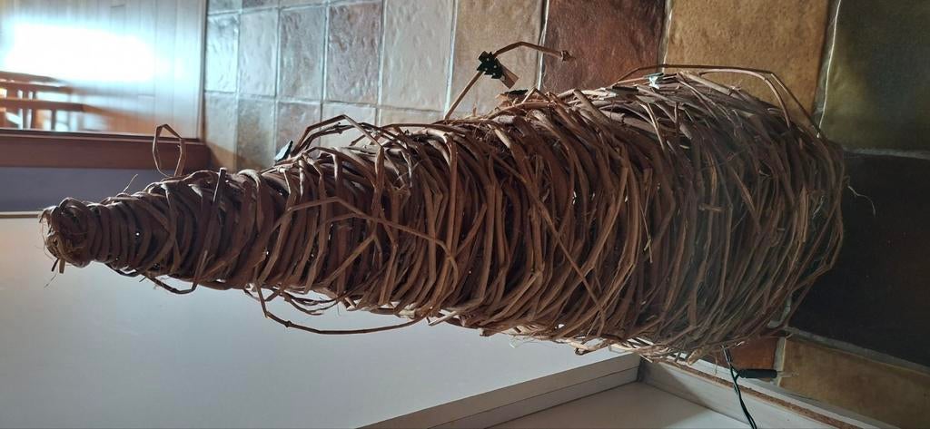 Zelf gesmede kerstboom met decoratieve die eraf kan..ijzer m, Diversen, Ophalen, Gebruikt