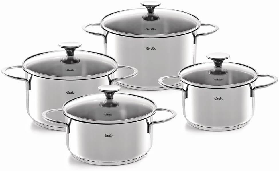 Nieuw | Fissler Kookpannenset 4-delig Copenhagen, Inox, Nieuw, Pannenset, Ophalen of Verzenden