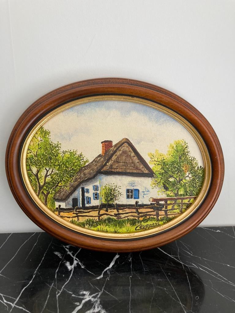 Belle peinture dans un cadre ovale, Enlèvement ou Envoi