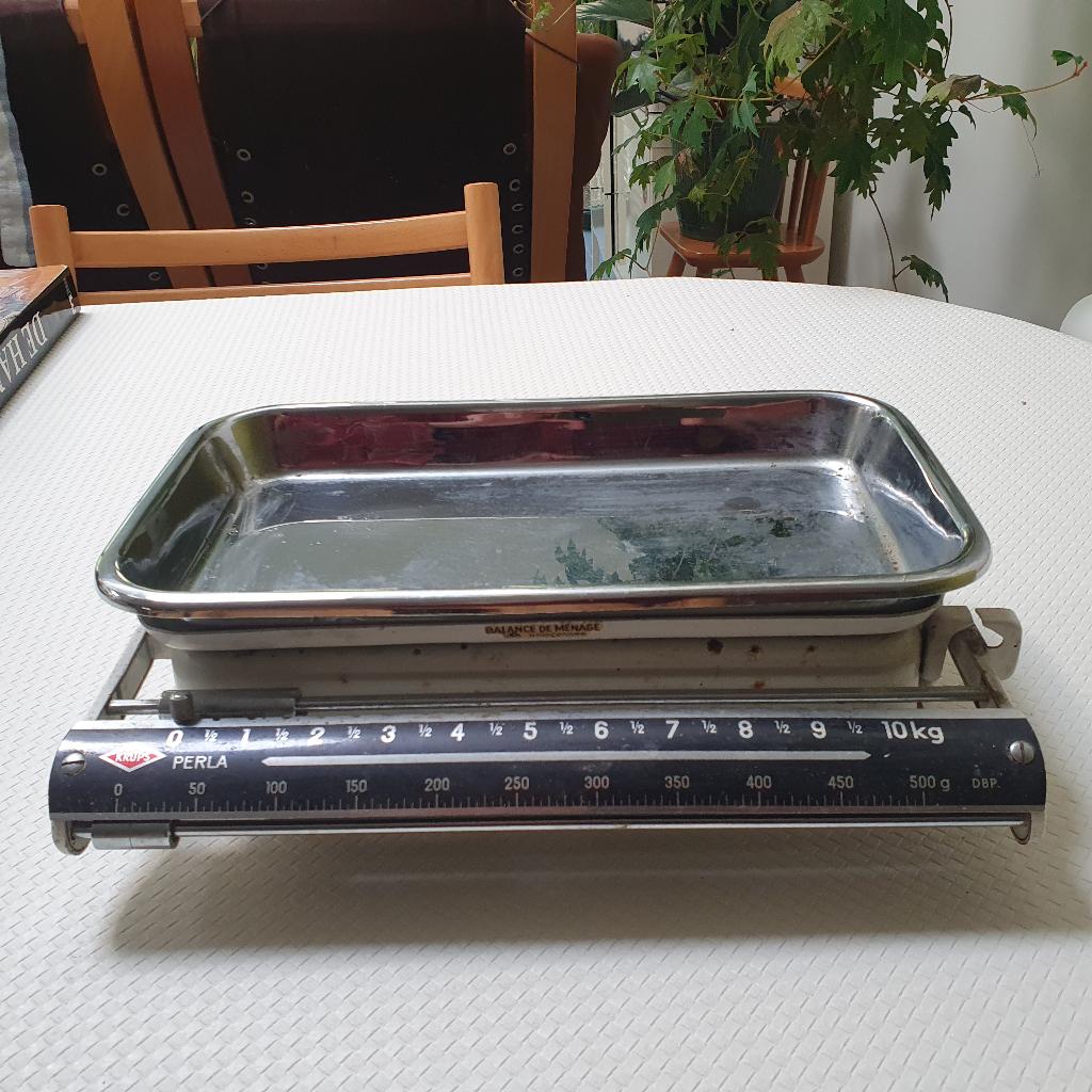 Vintage keukenweegschaal KRUPS Perla, Ophalen, Gebruikt