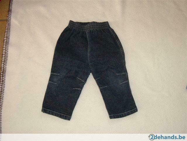 P'tit Filou blauw jeans broekje maat 74, Enlèvement ou Envoi, Utilisé, Garçon