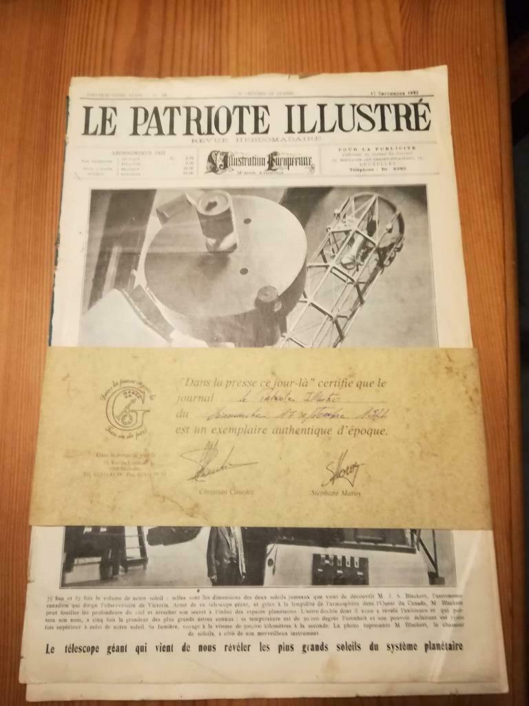 le patriotte illustré 17 septembre 1922, Enlèvement ou Envoi