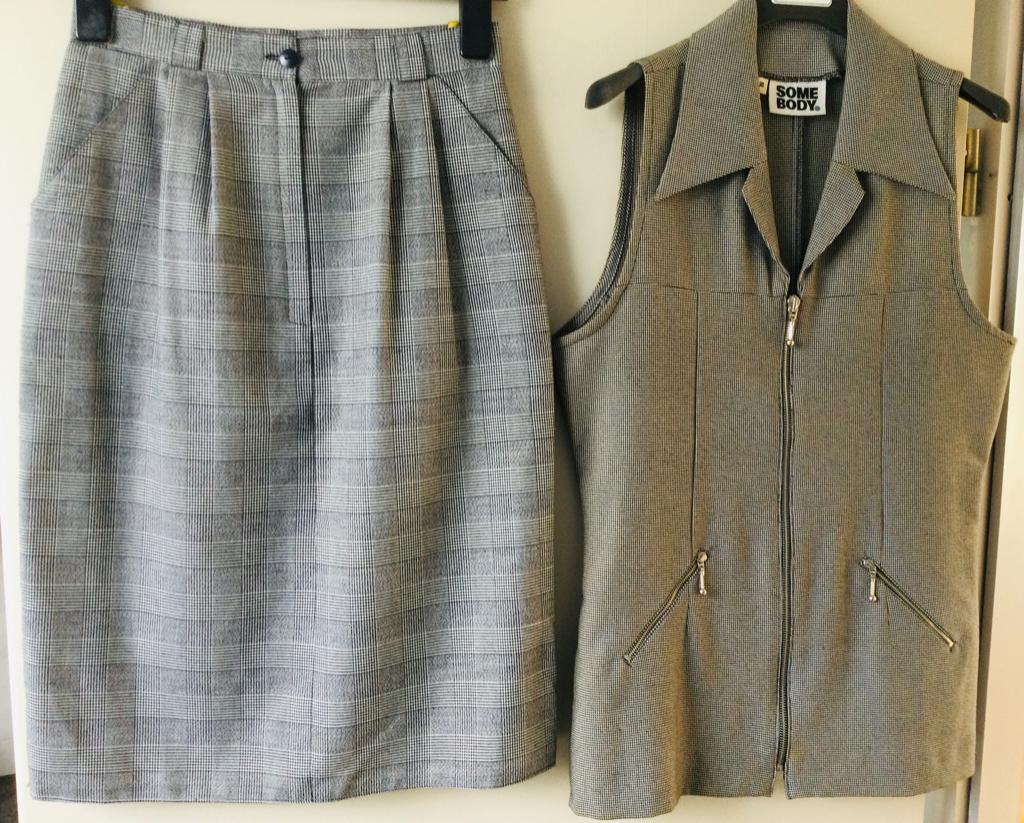 Rok en vestje., Overige kleuren, Ophalen of Verzenden, Zo goed als nieuw, Maat 36 (S)