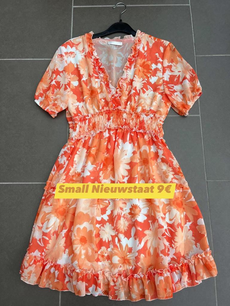 Dames kleed/jurk Small nieuwstaat, Ophalen, Zo goed als nieuw, Maat 36 (S), Oranje