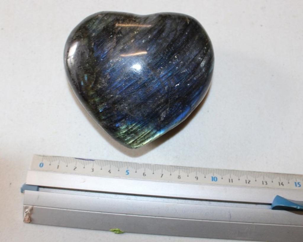 Labradorite en forme de coeur!, Enlèvement, Minéral