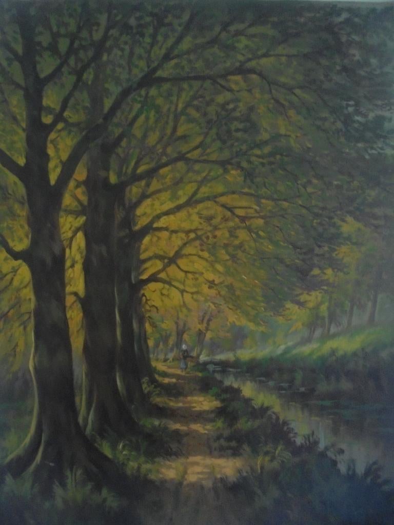 Schilderij van daele (bos), Antiek en Kunst, Ophalen