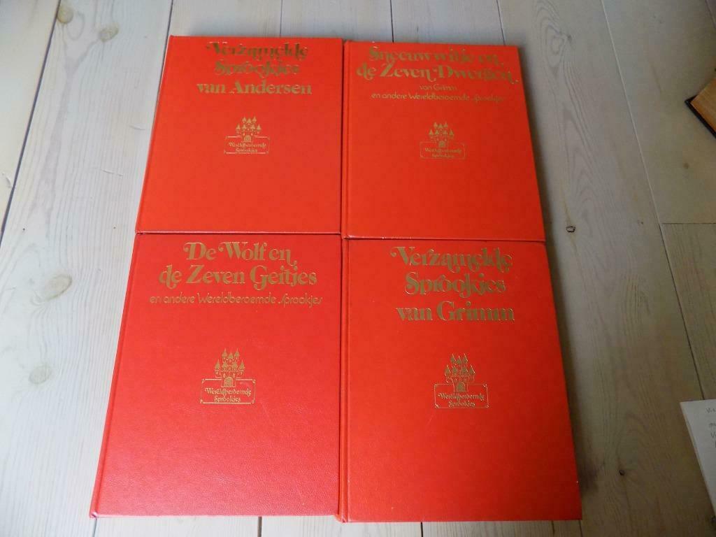 4 sprookjesboeken, Enlèvement ou Envoi, Utilisé, Contes (de fées)