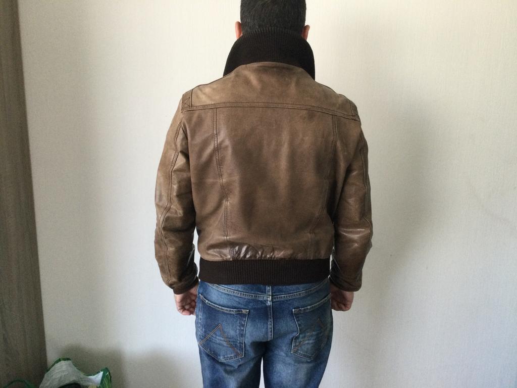 Blouson cuir, Vêtements | Hommes, Porté, Brun