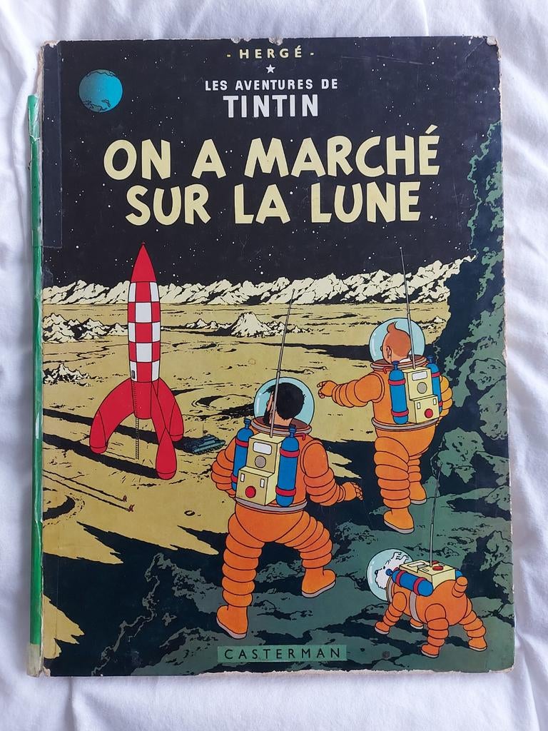 Tintin "On a marché sur la lune", Livres, BD, Enlèvement