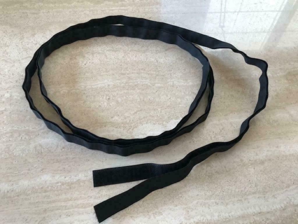 212cm opstikbare zwarte velcro (beide kanten) (zn1262), Hobby en Vrije tijd, Ophalen of Verzenden, Nieuw, Lint, Band of Elastiek