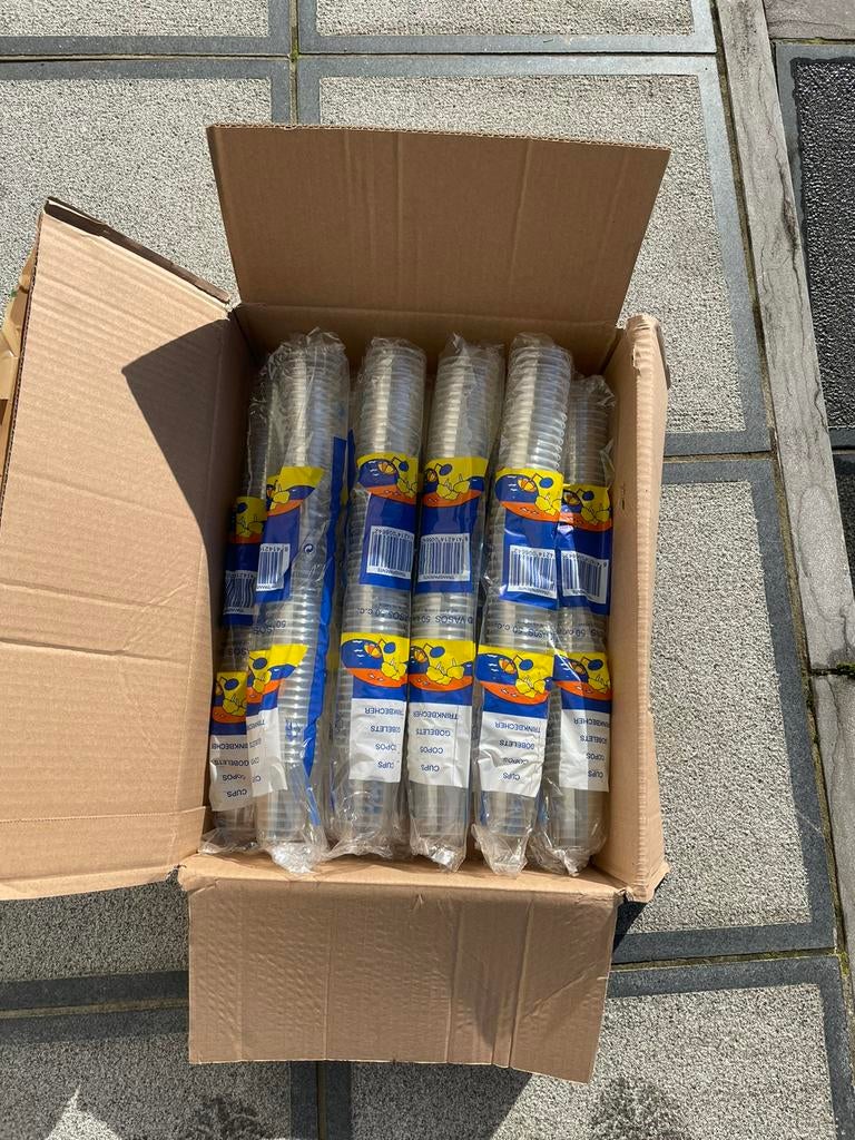 Plastic shotglazen/borrelglazen, Ophalen of Verzenden, Nieuw, Borrel- of Shotglas