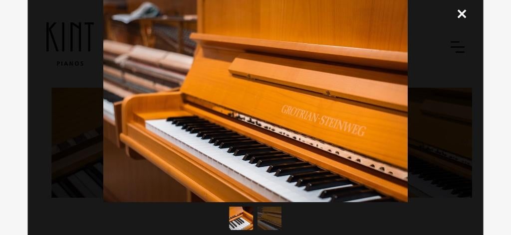 Prachtige buffet piano Grotrian Steinweg, Muziek en Instrumenten, Ophalen, Gebruikt, Piano