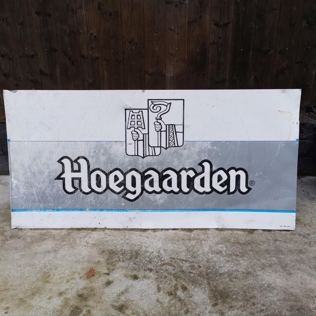 Grande assiette double face Hoegaarden L 1,47 m H 71 cm, Enlèvement, Utilisé, Panneau publicitaire