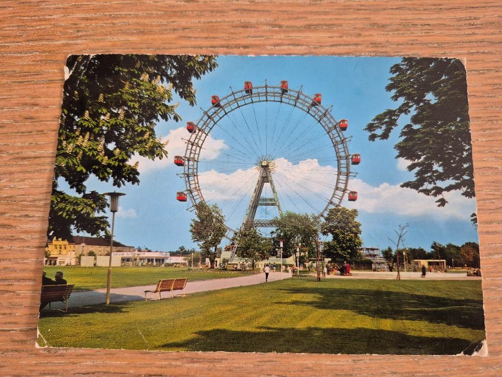 Postkaart Wiener Prater reuzerad, Verzamelen, Ophalen of Verzenden, Gelopen