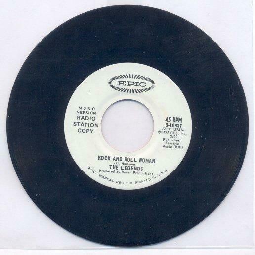 The Legends – Rock and roll woman - Single – 45 rpm, Enlèvement ou Envoi, Utilisé