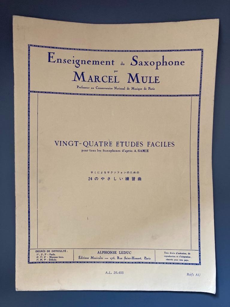 Partition saxophone Marcel Mule - 24 études faciles, Musique & Instruments, Partitions, Utilisé, Leçon ou Cours, Saxophone, Enlèvement