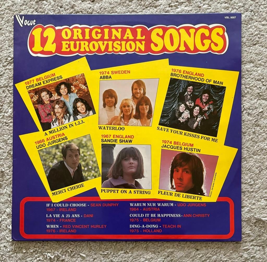 12 Original Eurovision Songs (LP), Ophalen of Verzenden, Zo goed als nieuw, Overige formaten