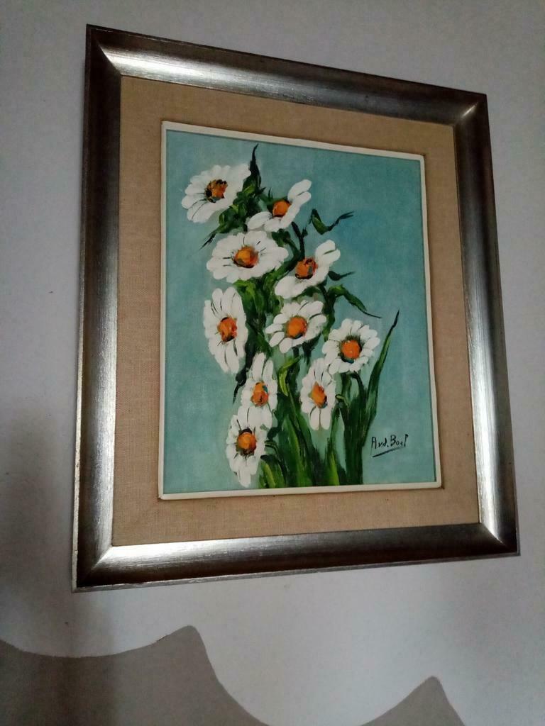 Mooi schilderij van Annie Van de Boel 1977, Ophalen