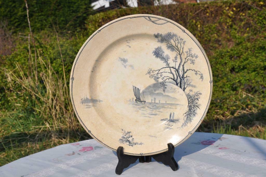 §  ancien plat decor marine, Enlèvement ou Envoi