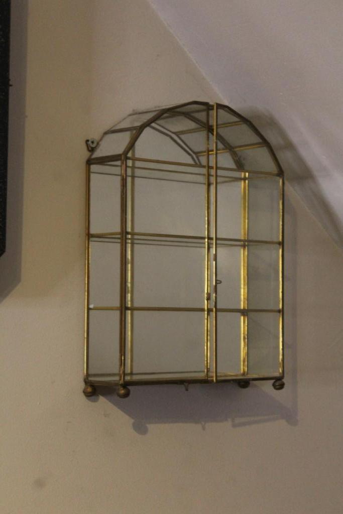 Vitrinekastje, Huis en Inrichting, Ophalen, Met plank(en), Minder dan 50 cm, Gebruikt