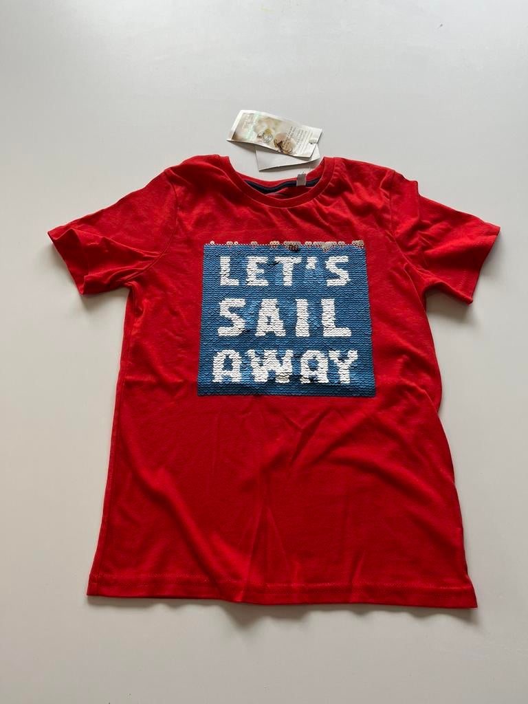 Kinder T-shirt met omkeerbare pailletten- NIEUW, Ophalen of Verzenden, Nieuw, Jongen of Meisje, Shirt of Longsleeve