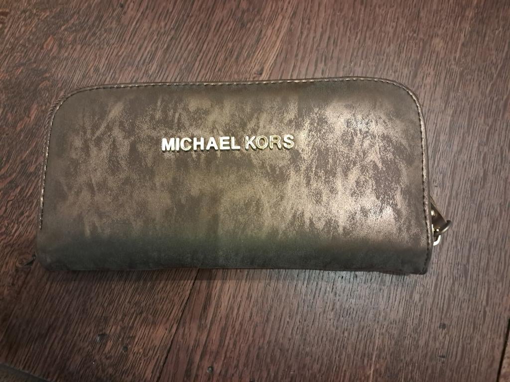 Portemonnee van Michael Kors uit de Jet Set collectie nieuw!, Handtassen en Accessoires, Ophalen of Verzenden, Bruin
