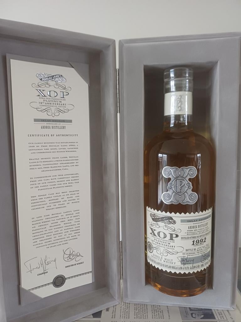 Whisky Ardbeg 25 years old XOP - 1992, Verzamelen, Ophalen of Verzenden, Nieuw, Vol