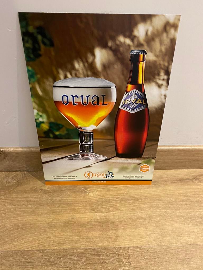 Publicité Orval cartonnée A4