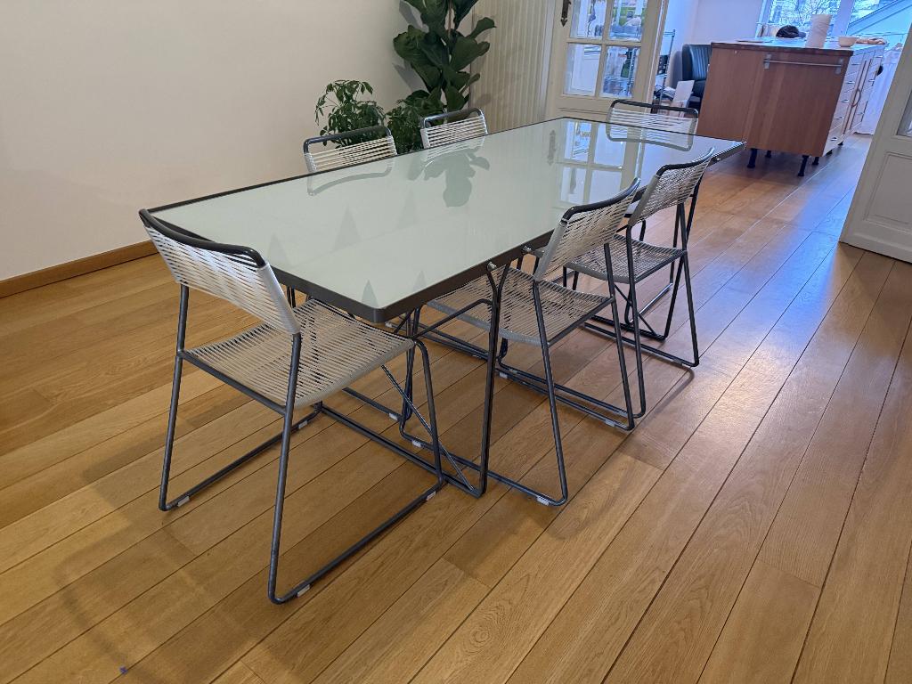 Vintage IKEA Dining set, Huis en Inrichting, Tafels | Eettafels, Ophalen, 50 tot 100 cm, Zo goed als nieuw, Vijf personen of meer