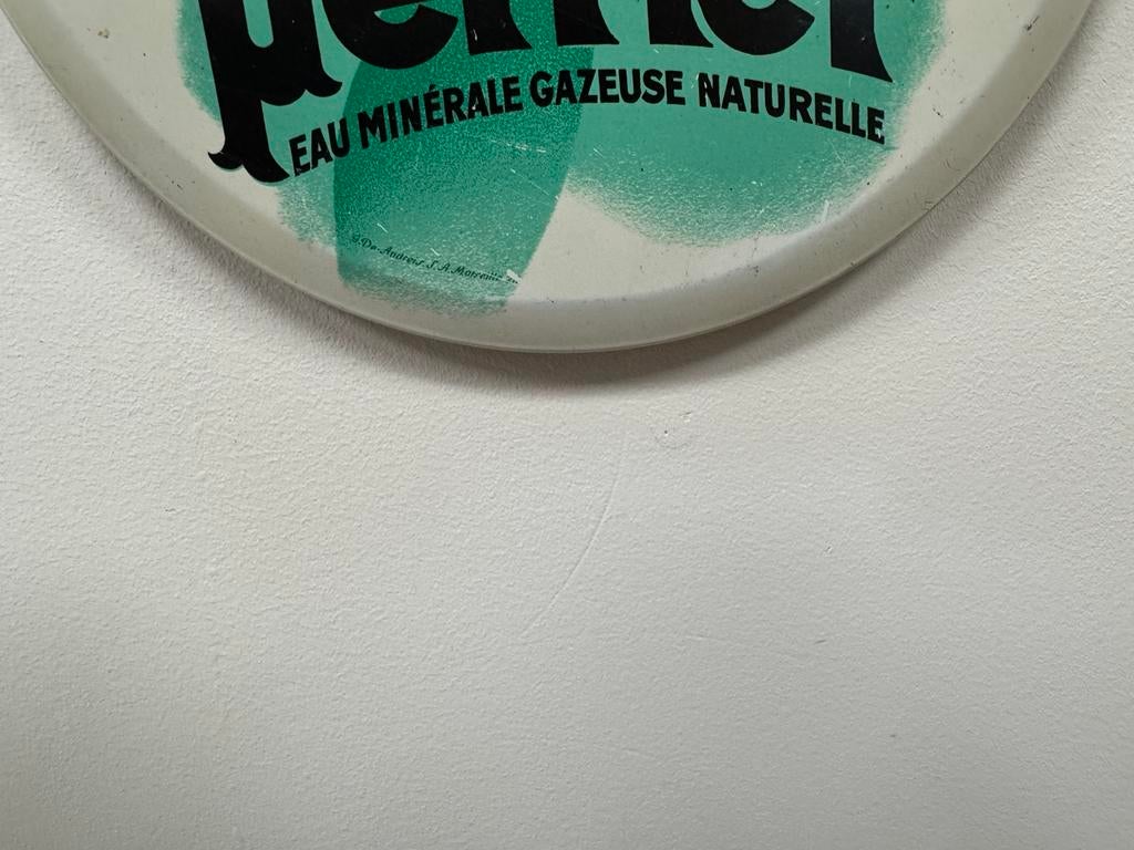 Ancien panneau publicitaire Perrier, Enlèvement ou Envoi, Utilisé, Panneau publicitaire