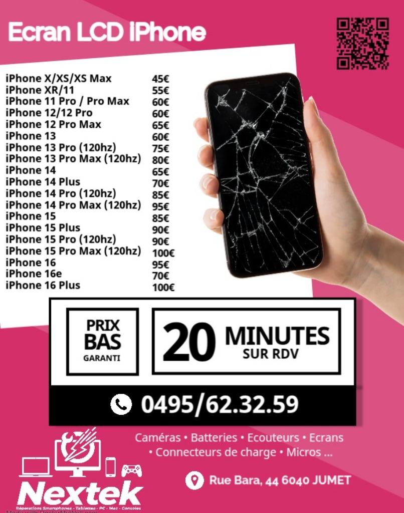 écran iPhone 6 6s 7 8 11 12 13 14 15 16 16e PRO MAX SE MINI, Telecommunicatie, Mobiele telefoons | Apple iPhone, Ophalen, Nieuw