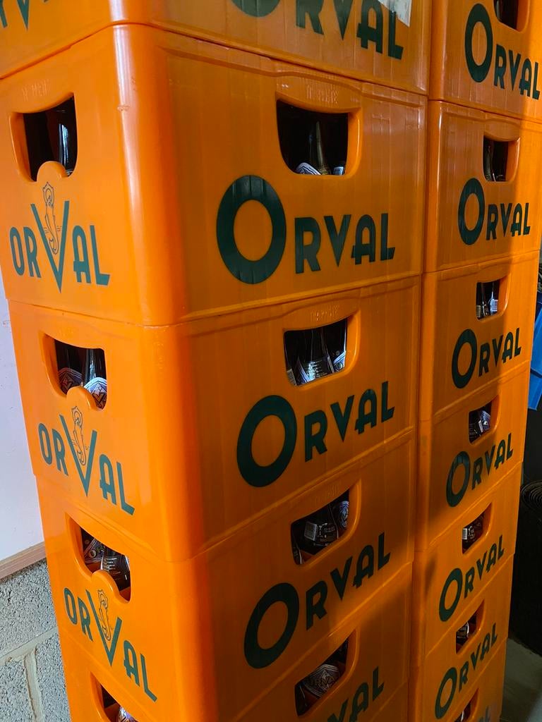 Casier bac Orval 2025 (24 bouteilles 33cl) + 4,5€ pr vidange, Enlèvement, Bouteille(s)