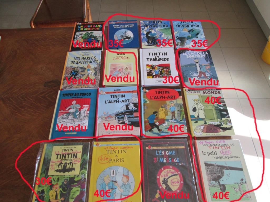 9 BD Parodie-Pastiche de TINTIN/Kuifje très rare, format A5, Ophalen of Verzenden