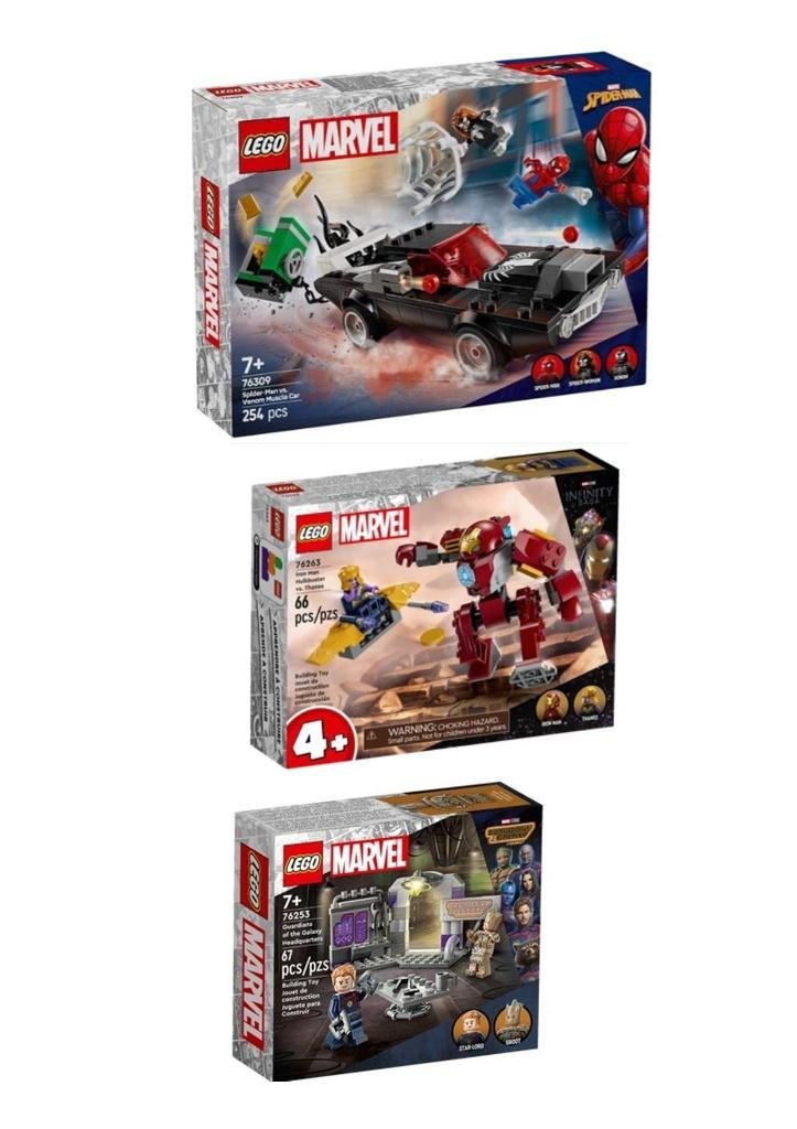Lego MARVEL 3 doosjes, Ophalen of Verzenden, Nieuw, Complete set, Lego