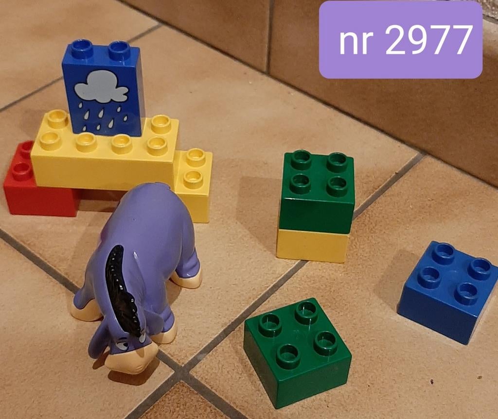 Lego duplo: Eeyore and the rainclouds set nr 2977 ( Winnie), Enlèvement ou Envoi, Comme neuf, Duplo