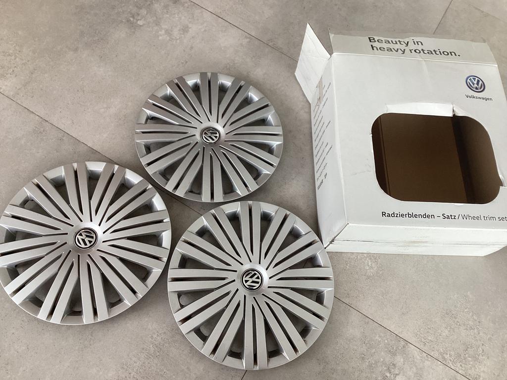 14‘‘ wieldeksels volkswagen 3 stuks beschikbaar, Enlèvement ou Envoi, Comme neuf