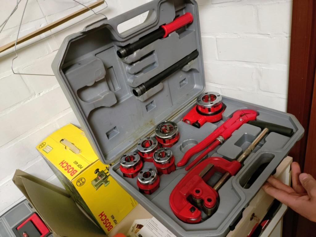 handmatige pijpsnij- en draadsnijset, Doe-het-zelf en Bouw, Ophalen, Gebruikt, Overige typen