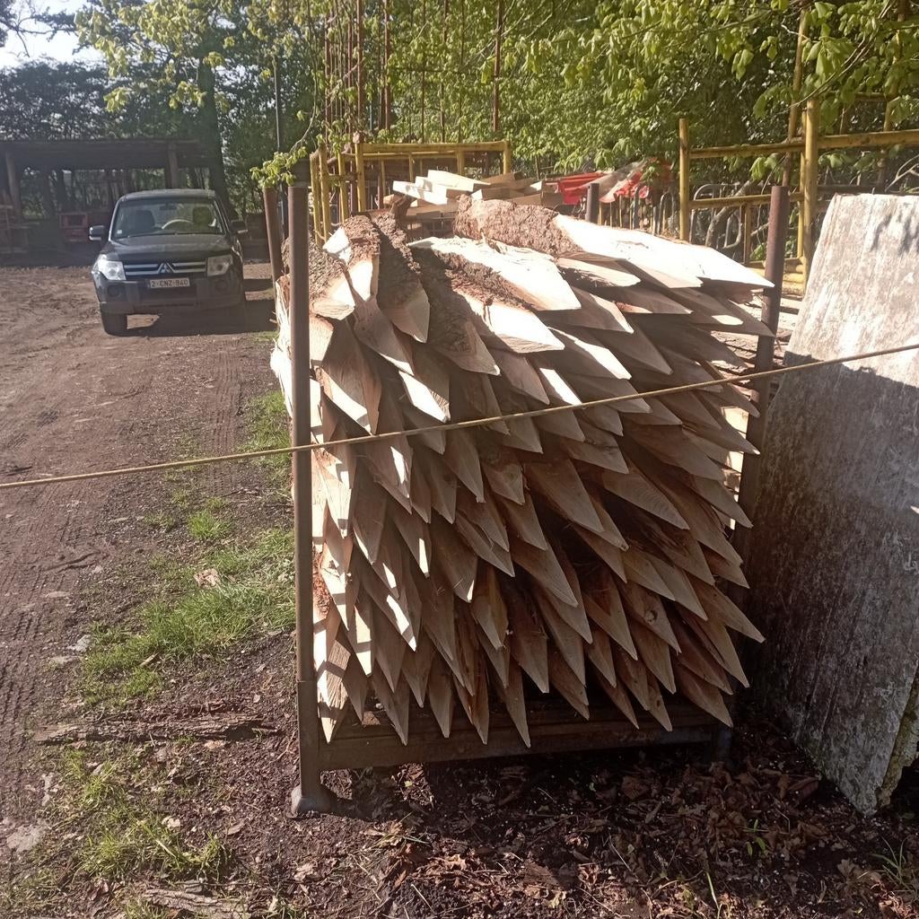 Piquets de clôture en chêne longueur 1, 80 m/2 m/2, 20m/2, 6, Enlèvement ou Envoi, Chêne