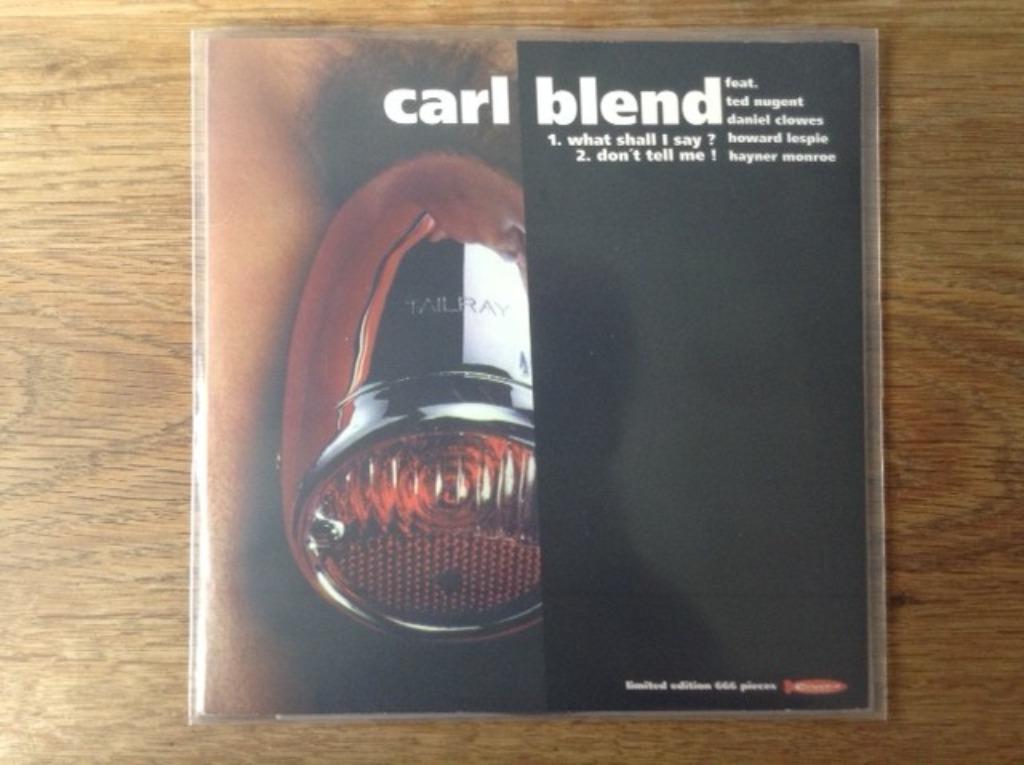 single carl blend feat. ted nugent, daniel clowes, ..., CD & DVD, Vinyles Singles, Rock et Metal, Enlèvement ou Envoi